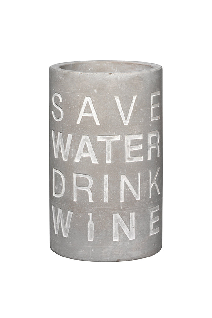 Weinkühler aus beton save water drink wine von räder