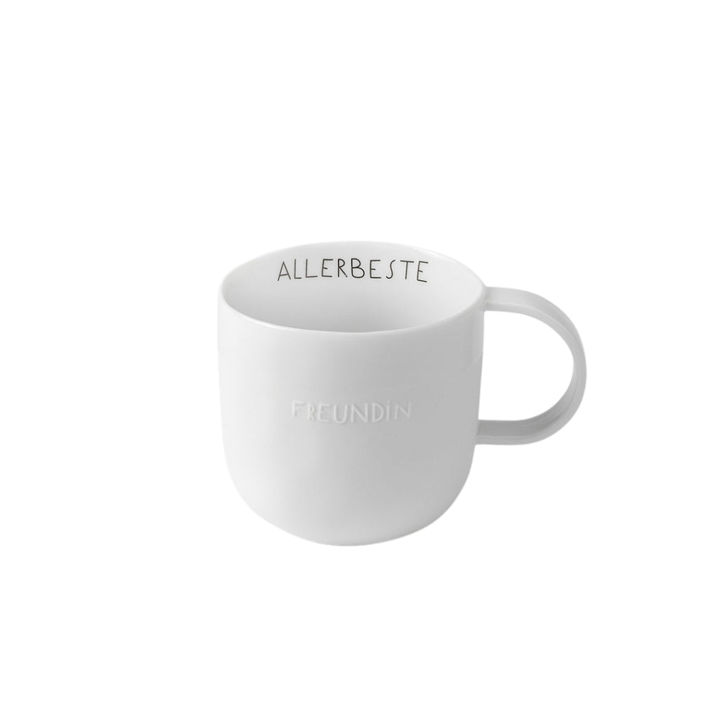 Tasse Allerbeste Freunding Räder Design Guten Morgen Porzellan