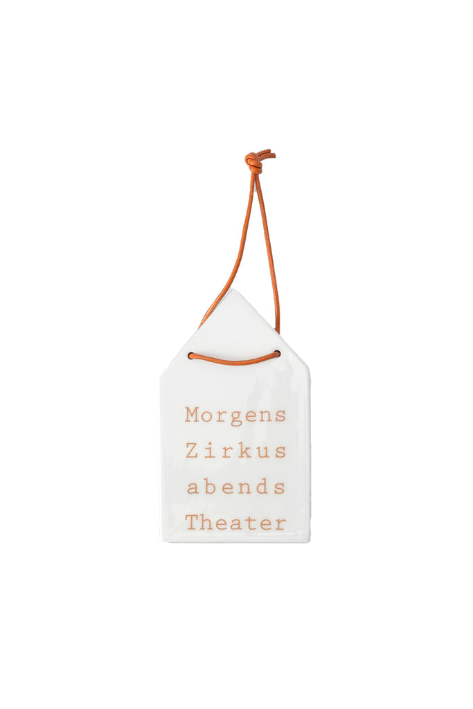 Wandhäuschen Morgens Zirkus Abneds Theater Räder Design Porzellan Glücksbringer
