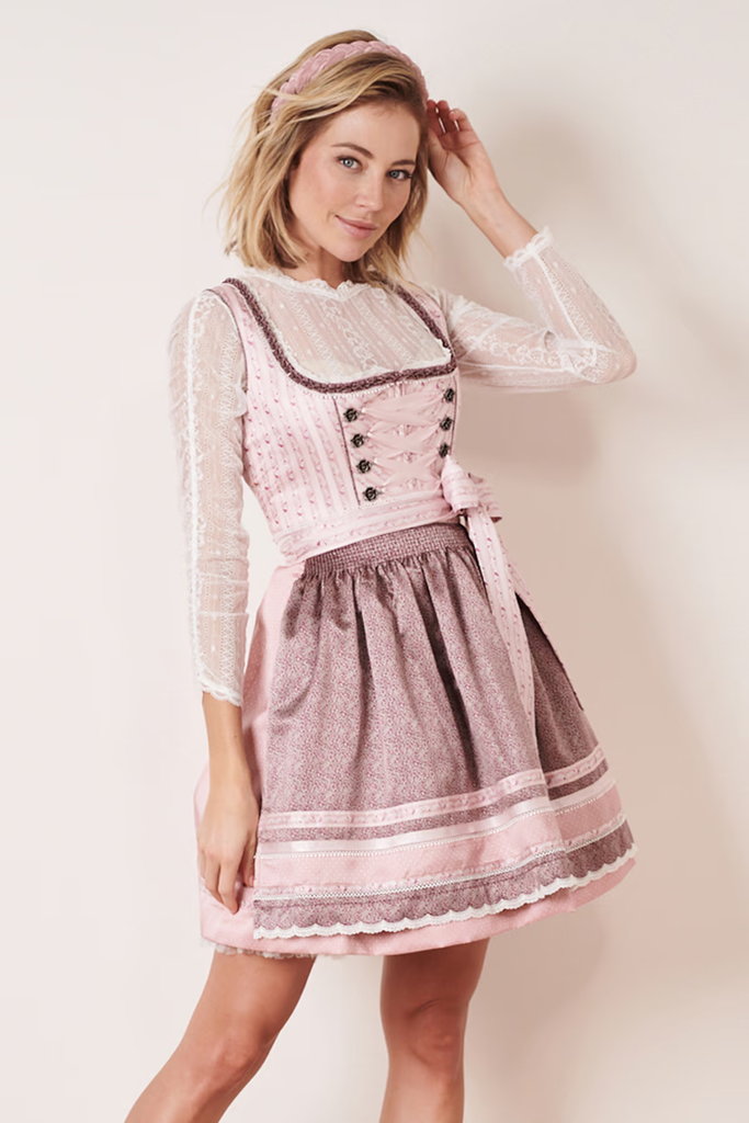 Dirndl - LEANDRA - Krüger Madl - inkl. Schürze - 50 cm - 048985-0-0033