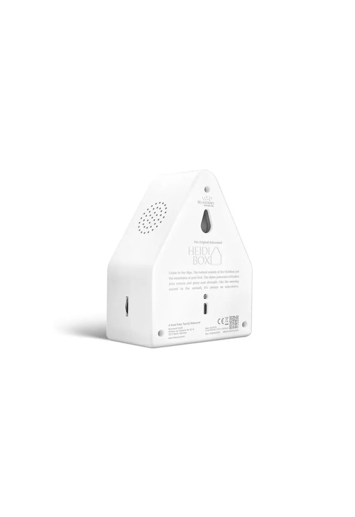 Heidibox white relaxound akkustik klänge klangdekoration
