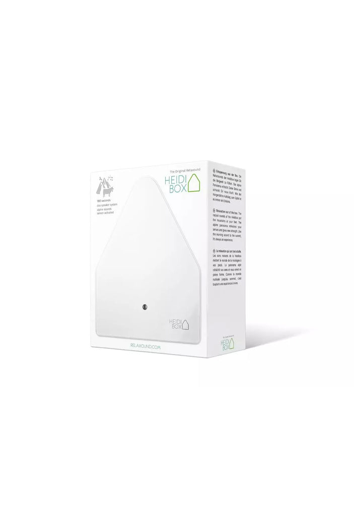 Heidibox white relaxound akkustik klänge klangdekoration