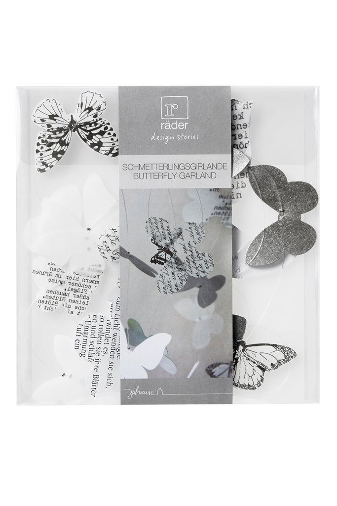 Schmetterlingskette Anhängerkette Papier Räder Design