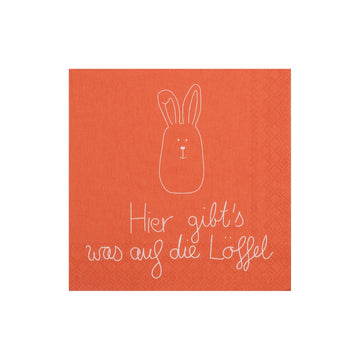 Servietten auf die Löffel Räder Design Ostern