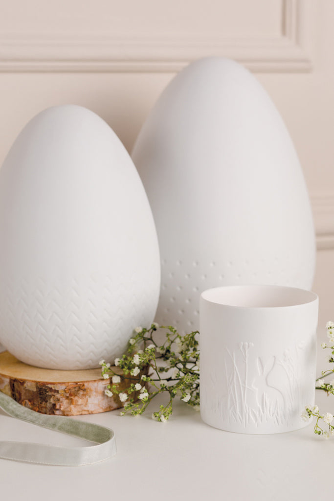 porzellan licht räder design hasenwiese windlicht ostern