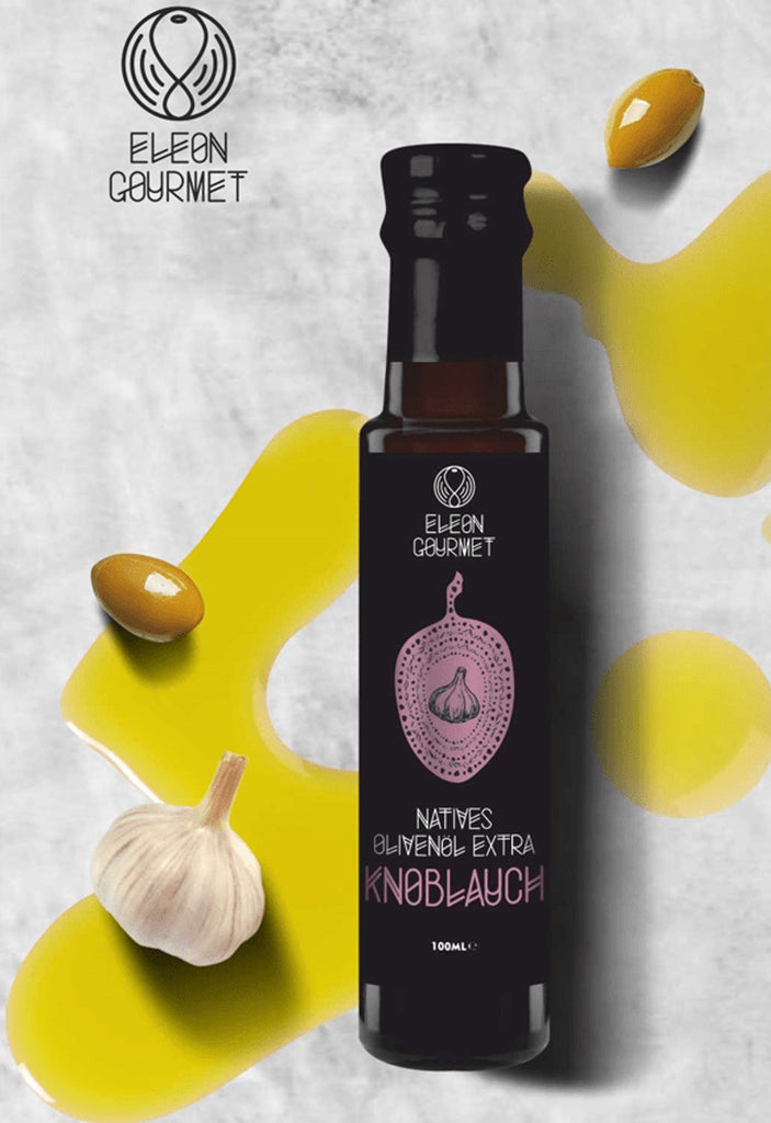 Olivenöl Eleon Gourmet Knoblauch dquadrat