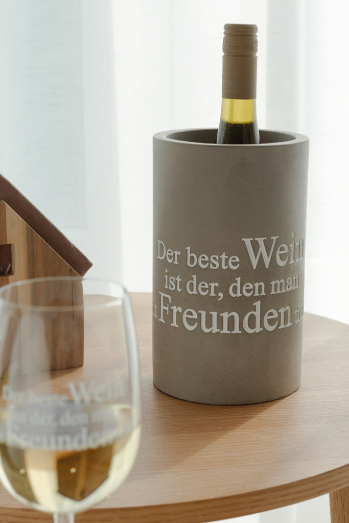 Der beste wein flaschenkühler räder betonoptik