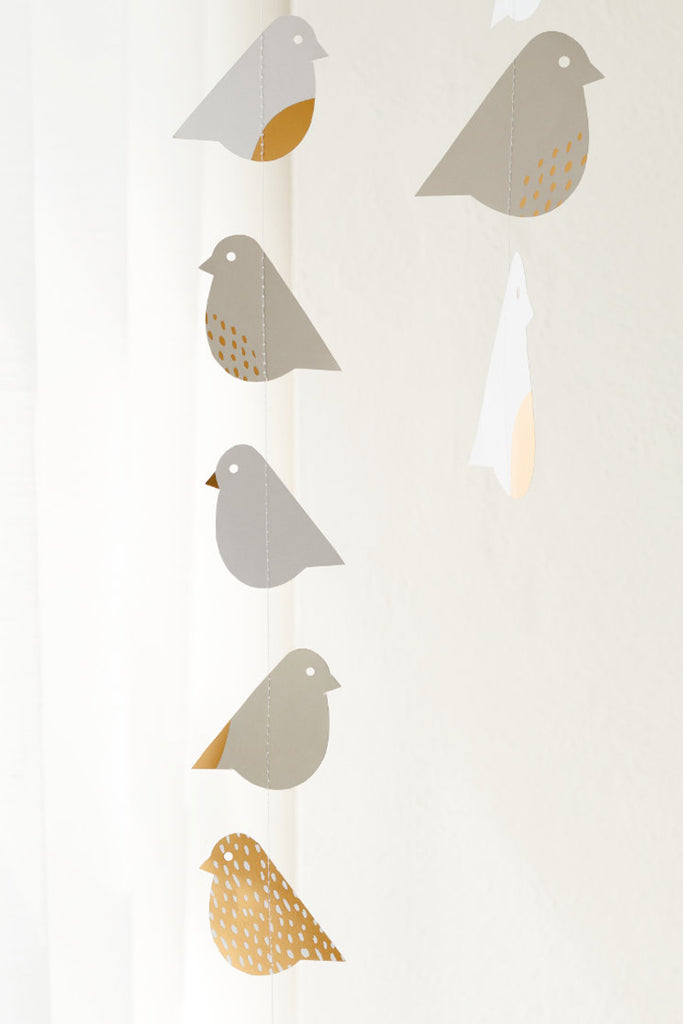 Piepmatzkette räder design anhängerkette girlande