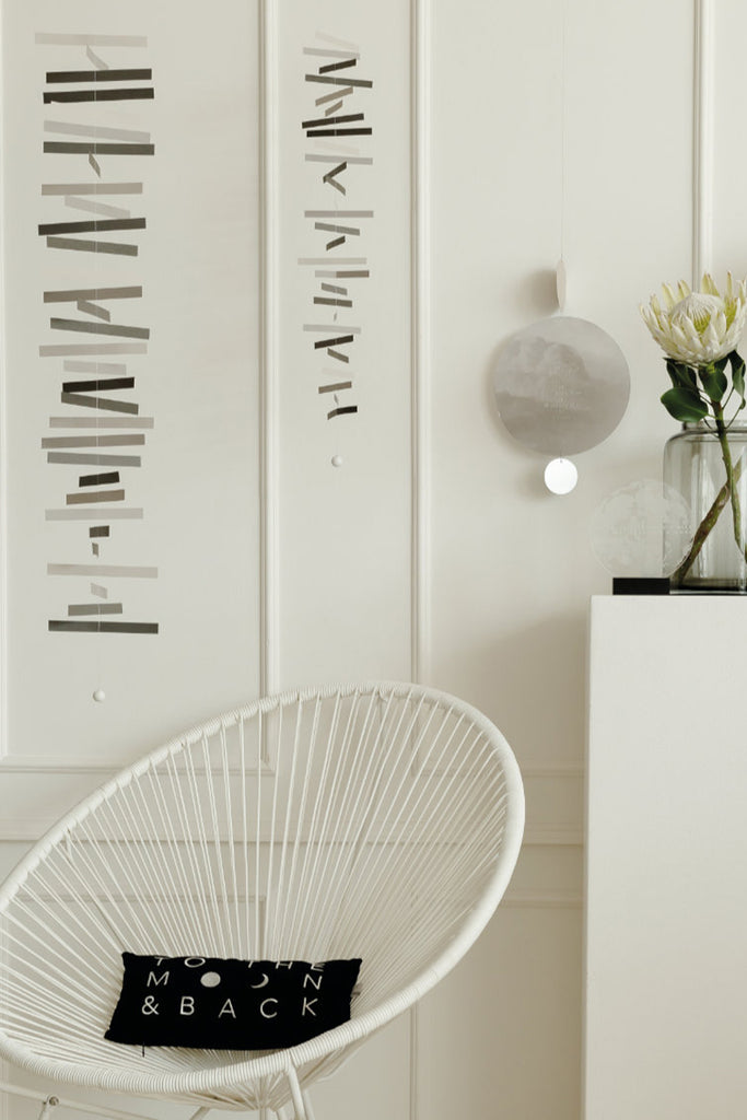 Pastellkette girlande hängekette papier räder design