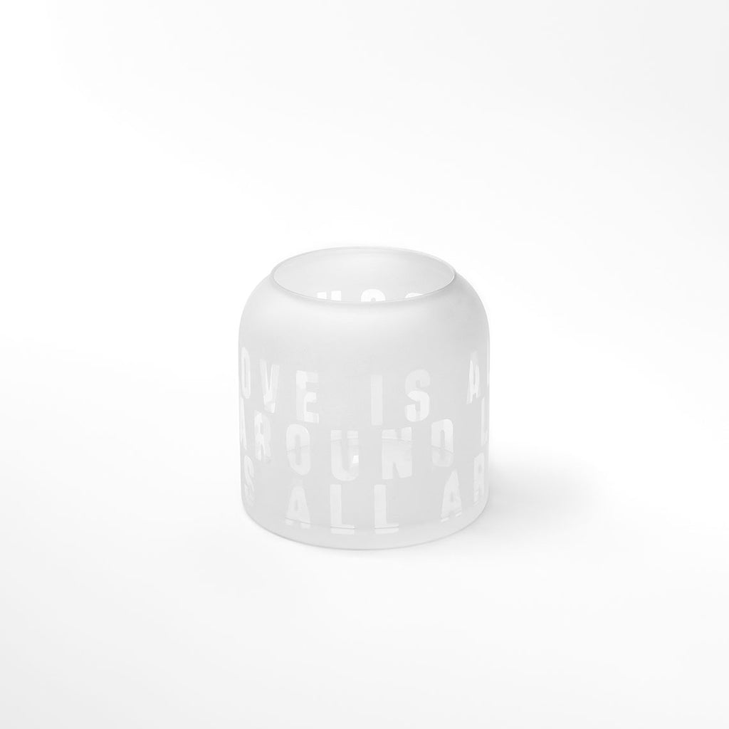 Vase Love is all around Räder Design Glasvase