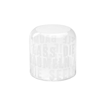 Glasvase Lass die Seele baumeln Räder Design