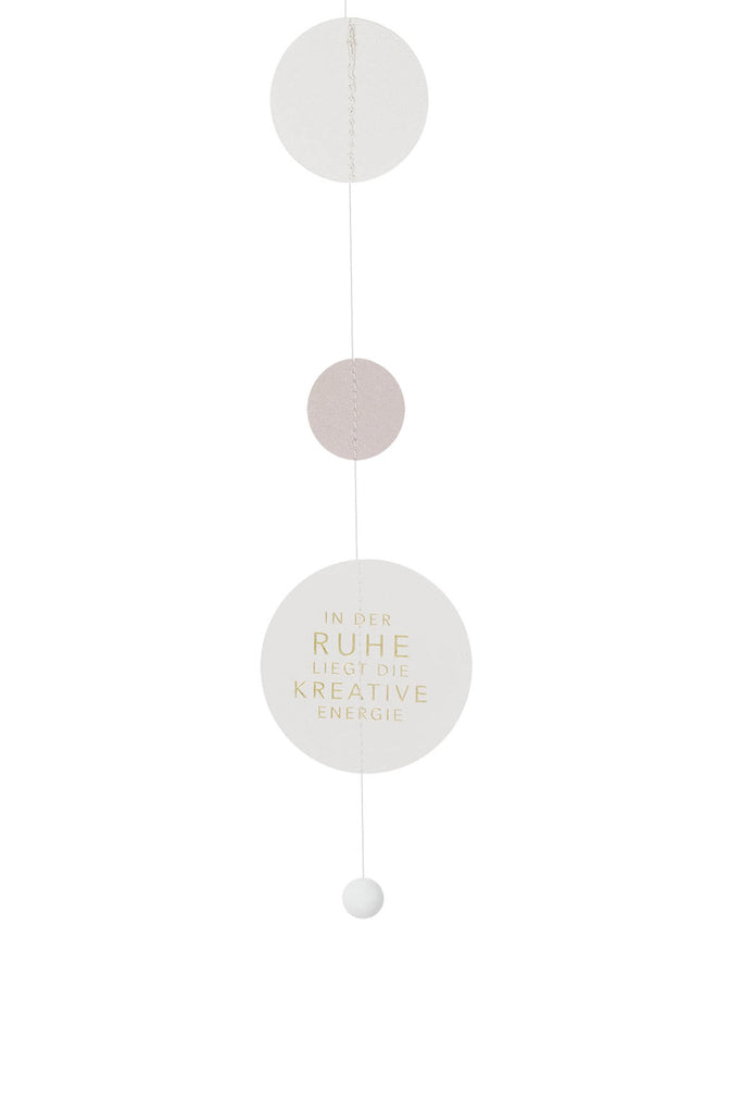 Zen Spirit Papierkette Buddha Räder Design