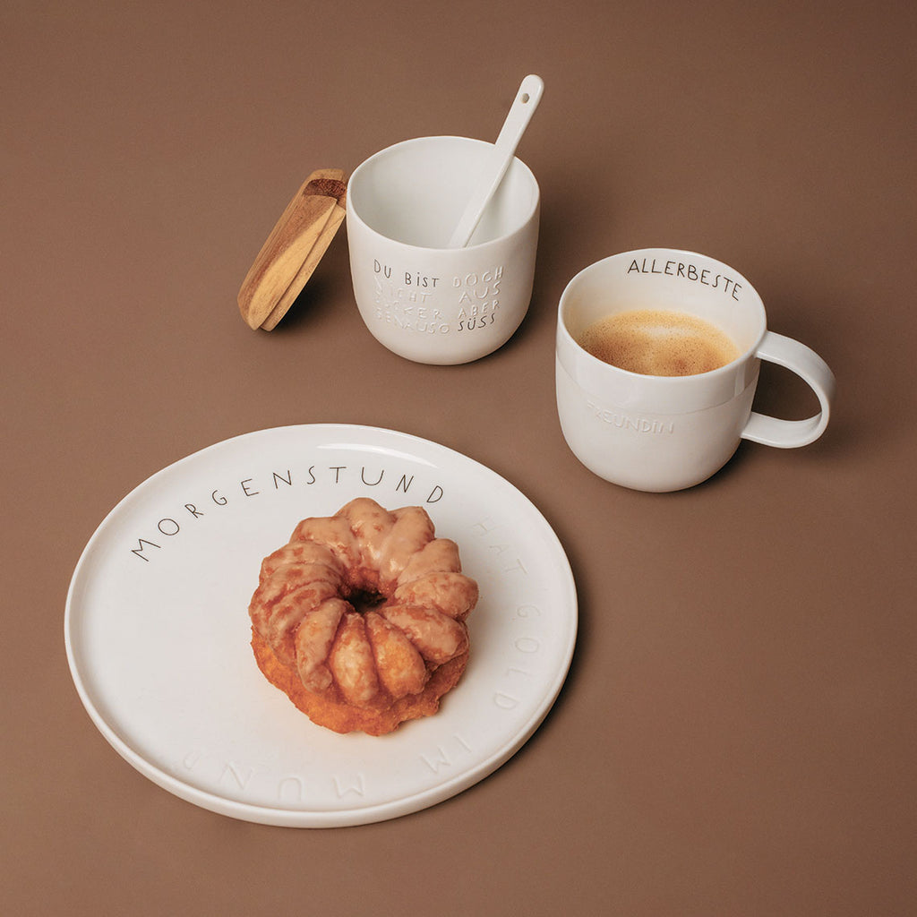 Tasse Allerbeste Freudnin Räder Design Porzellan 