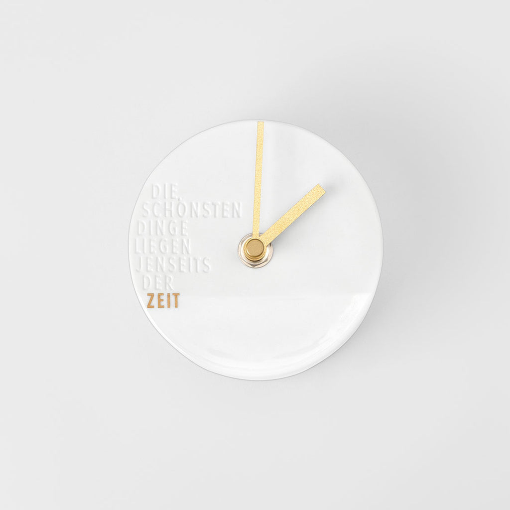 Uhr Wanduhr Die schönsten Dinge Räder Design Porzellan