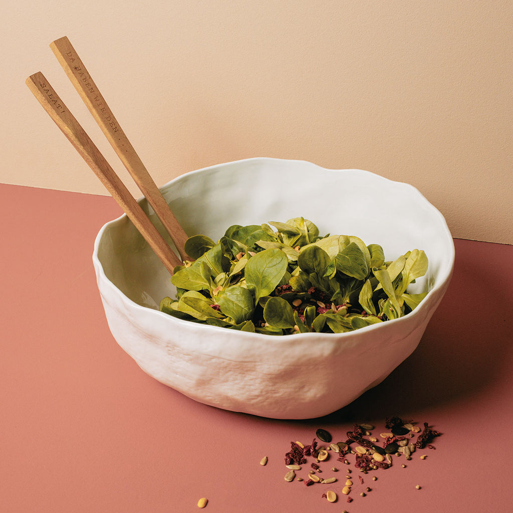 Schale Salatschüssel Geniesser Räder Design Porzellan Geschirr