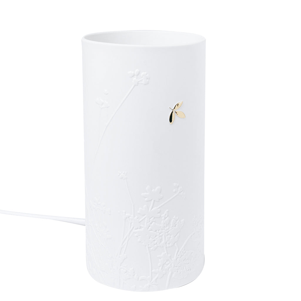 Porzellanleuchte leuchte Lampe Porzellangeschichten Das goldene Blatt Räder Design