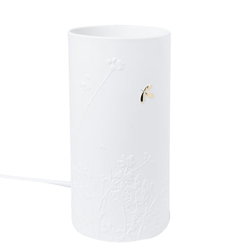 Porzellanleuchte leuchte Lampe Porzellangeschichten Das goldene Blatt Räder Design