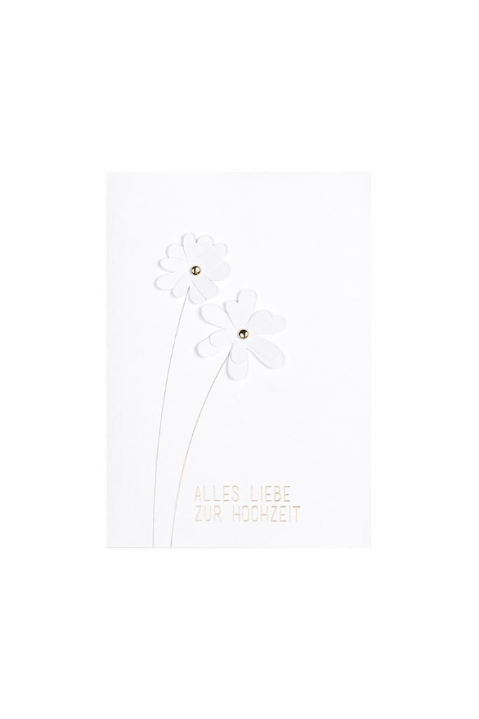 3D Blumenkarte "Alles Liebe zur Hochzeit" - 17847 - Räder Design-dquadrat