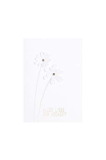 3D Blumenkarte "Alles Liebe zur Hochzeit" - 17847 - Räder Design-dquadrat