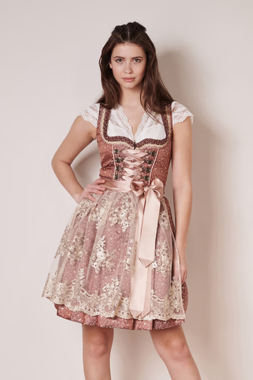 Dirndl - AYLA - Krüger Madl - inkl. Spitzenschürze - 50 cm - 411064-5-0093