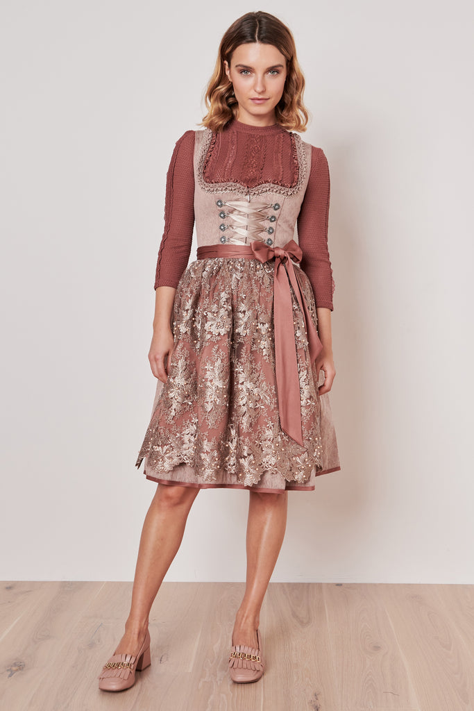 Dirndl - MARIKE - Krüger Madl - inkl. Spitzenschürze - 60 cm - 416466-060-0093