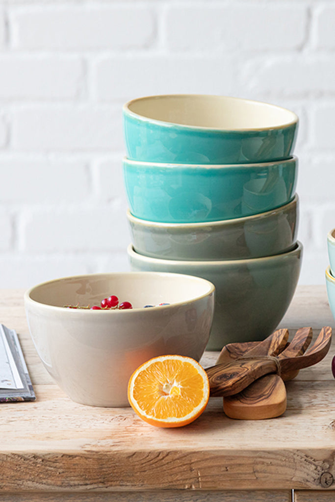 Bpwl 18 cm Grün und Form Keramik Schüssel