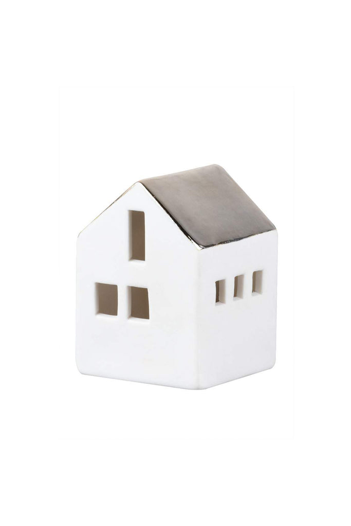 LED Mini Lichthaus Dekoration Räder Design Porzellanhaus Haus