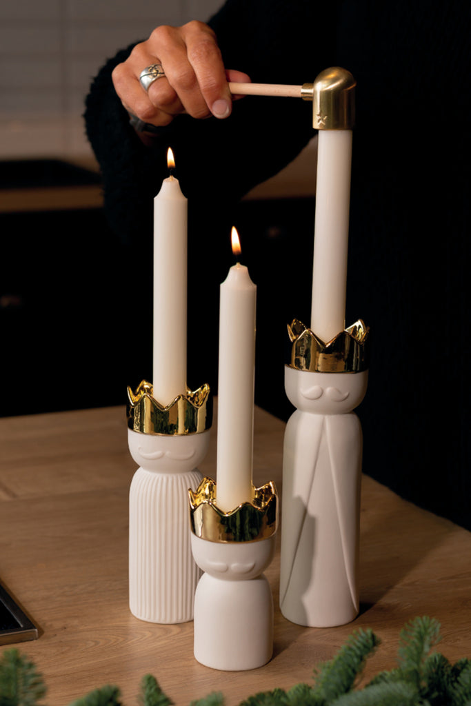 Kerzenständer Caspar Weihnachten räder design porzellan