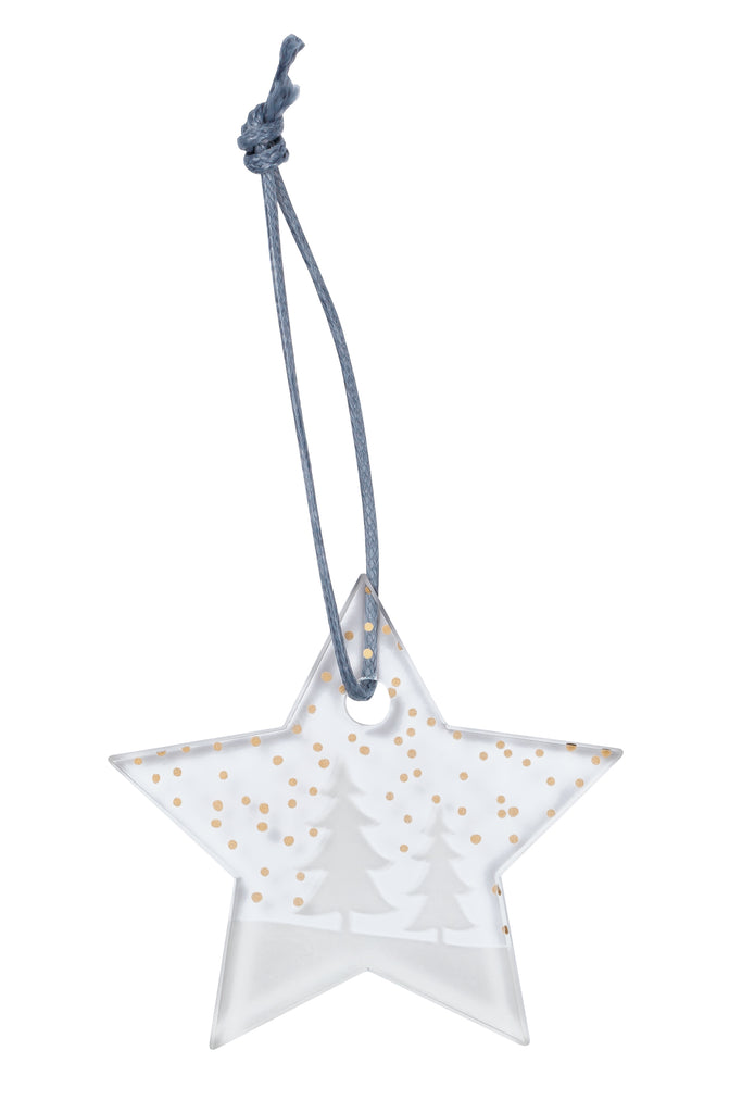 eissstern-geschenkanhänger, weihnachtsschmuck aus glas