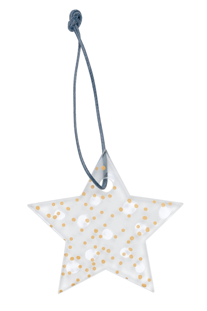 eissstern-geschenkanhänger, weihnachtsschmuck aus glas