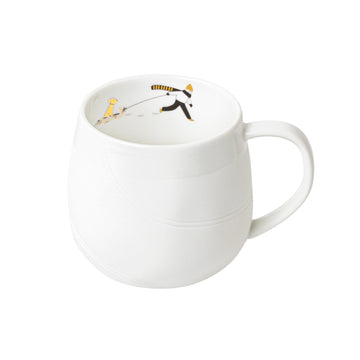 92535 Tasse Schneetag Hundeschlitten Räder Design Kaffeetasse Teetasse Porzellan