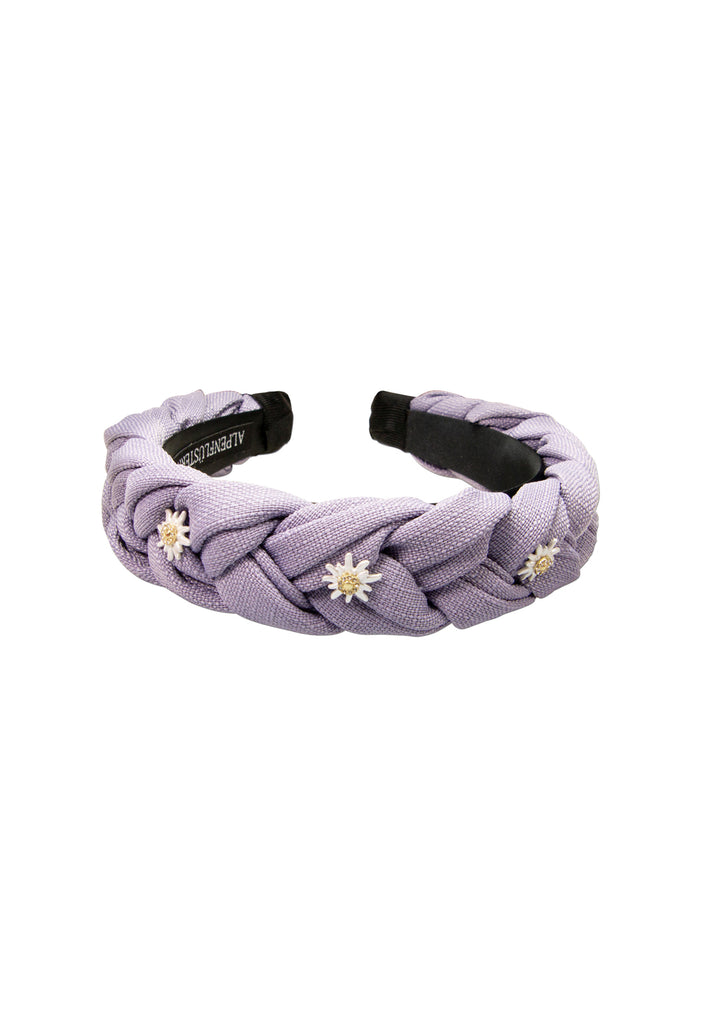 Alpenflüstern Haarrei Leinen Strass Edelweiss Haarschmuck Trachtenaccessoire