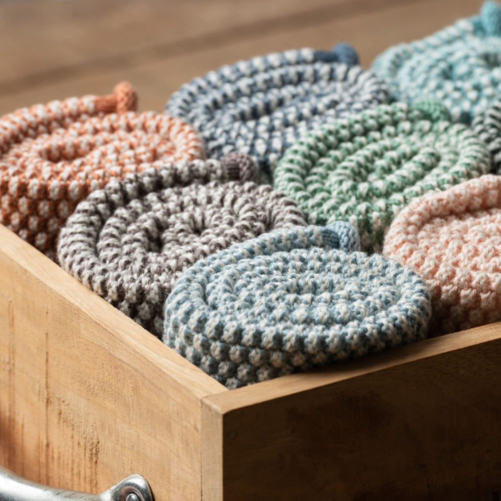 BH0286 Gästehandtuch gestrickt Natur warmes grau solwang design handtuch bad