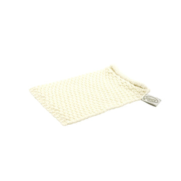 BK0202 gestrickter Waschhandschuh Natur Natur Solwang Design Bad Waschlappen