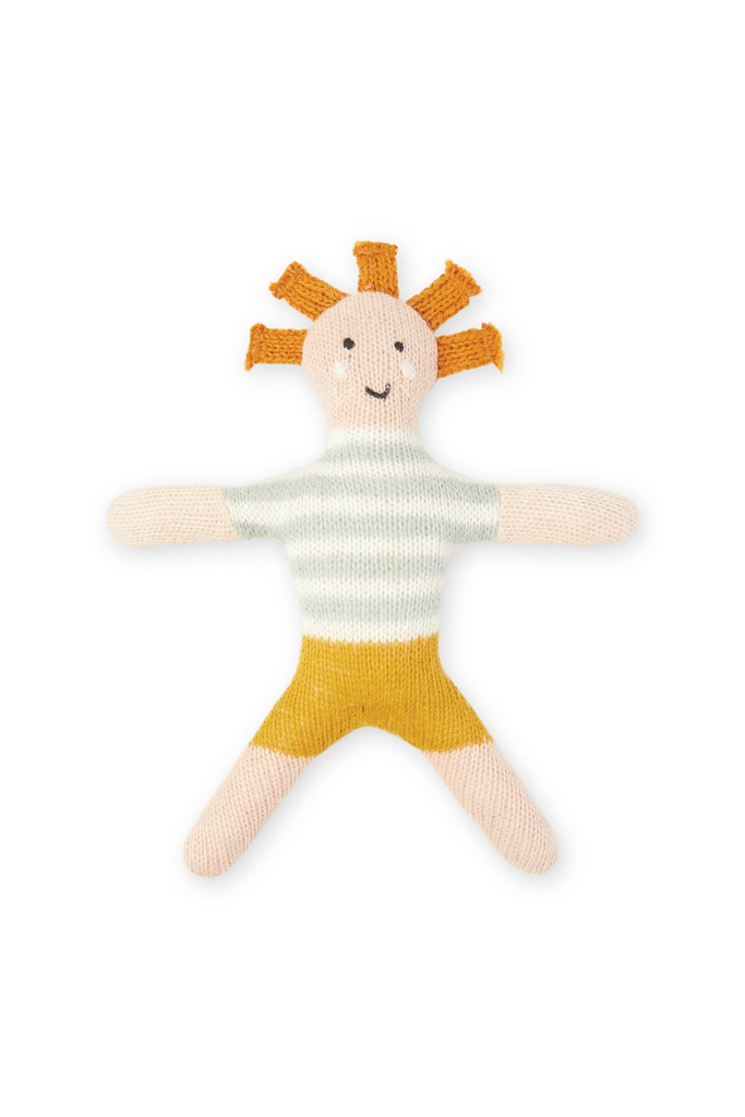 Baby-Rassel aus Baumwollstrick - Buddy Aqua - Sophie Home - Geschenke