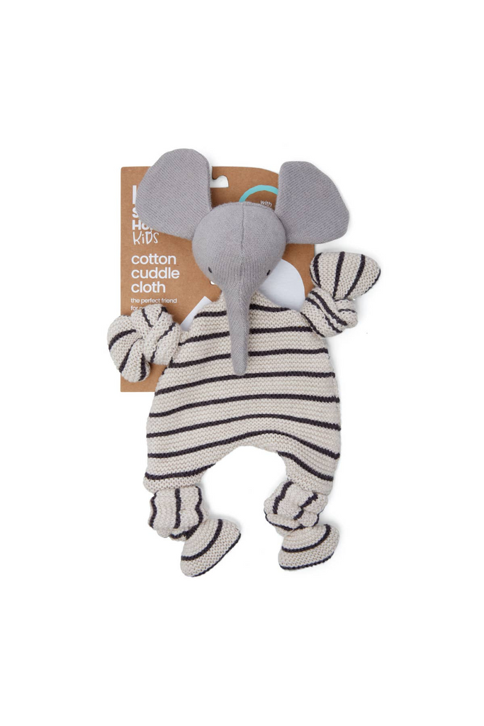 Babyschmusetuch aus Baumwollstrick - Elefant - Sophie Home - Geschenke