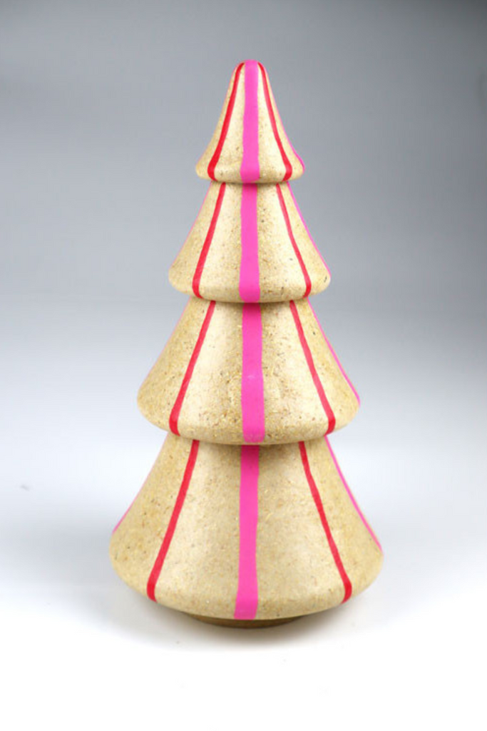 Baum - pink grau - Bambusfigur - 15*29 - 36978 - AM Design-dquadrat