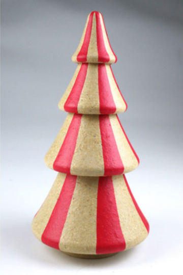 Baum - rot grau - Bambusfigur 15*29 - 36984 - AM Design-dquadrat