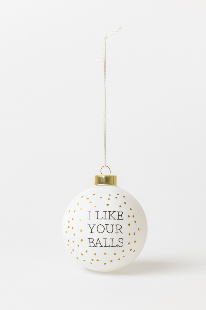 Christbaumkugel "I like your balls" - 92341 - Räder Design-dquadrat