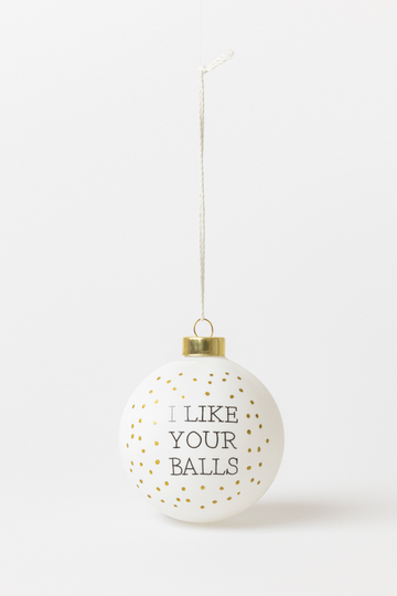 Christbaumkugel "I like your balls" - 92341 - Räder Design-dquadrat