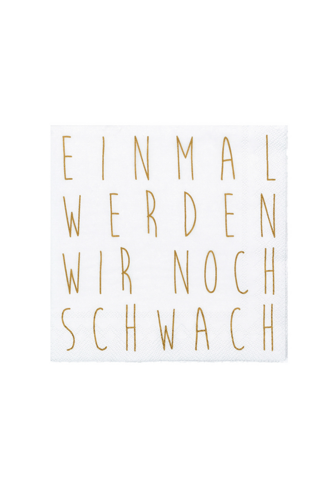 Cocktailserviette 25x25cm - Einmal werden wir noch wach - 92423 - Räder Design - Weihnachten-dquadrat