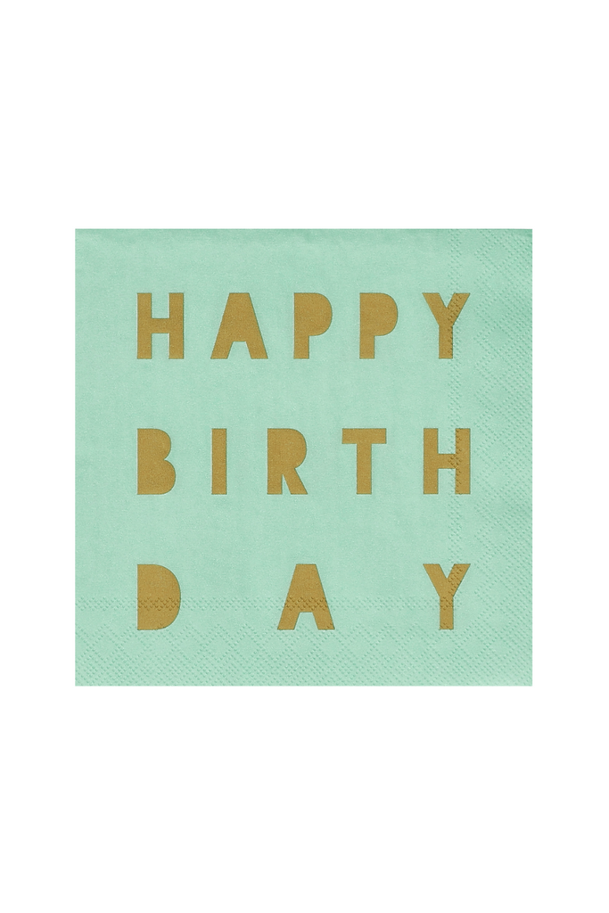 Cocktailservietten "Happy Birthday" - 25x25 cm - 18210 - Räder Design-dquadrat