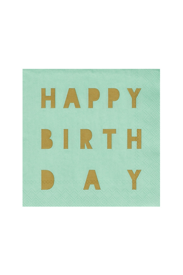 Cocktailservietten "Happy Birthday" - 25x25 cm - 18210 - Räder Design-dquadrat