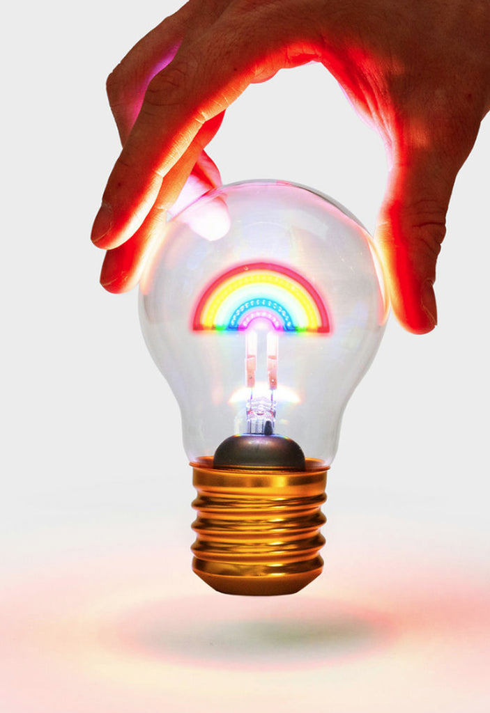 Cordless Rainbow Lightbulb LED Kabellose Glühbirne Regenbogen Suck UK