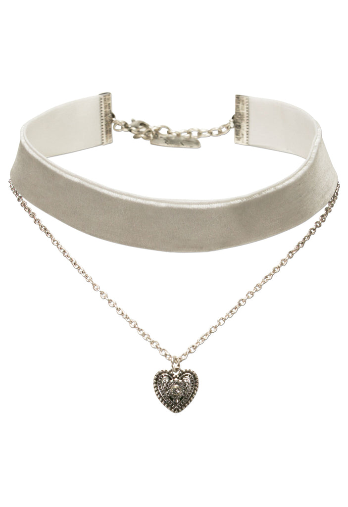 Samtkropfband Trachtenherz Alpenflüstern