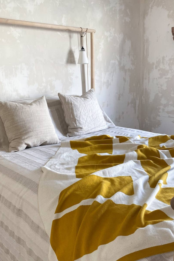 Decke aus Baumwollstrick - Bruten Citrus - Sophie Home - Wohnen