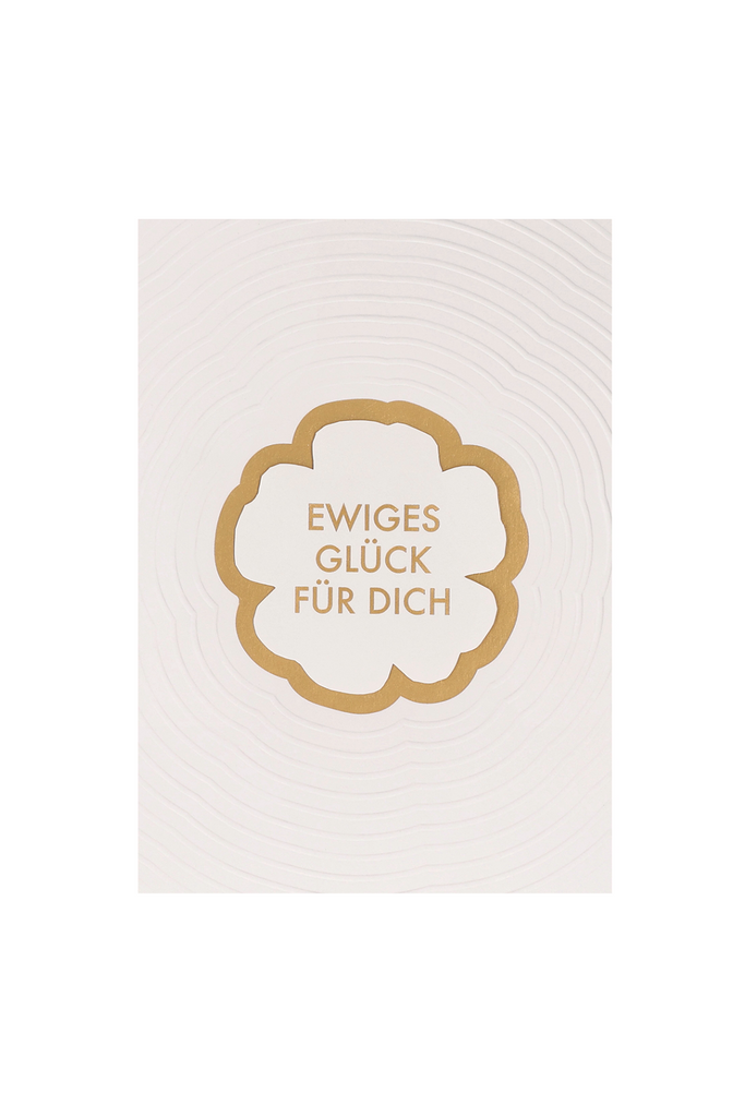 Glückwunschkarte "Ewiges Glück für dich" - 18386 - Räder Design-dquadrat