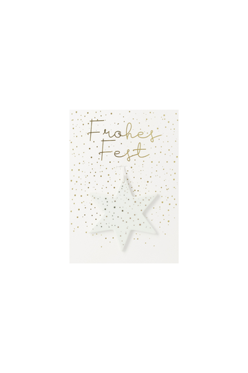 Grußanhänger "Frohes Fest" - kleine Karte - 92733 - Räder Design-dquadrat