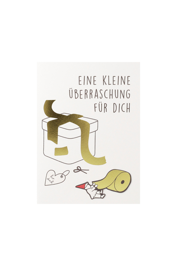 Heinzelmännchen Karte "Eine kleine Überraschung für Dich" - 92839 - Räder Design-dquadrat