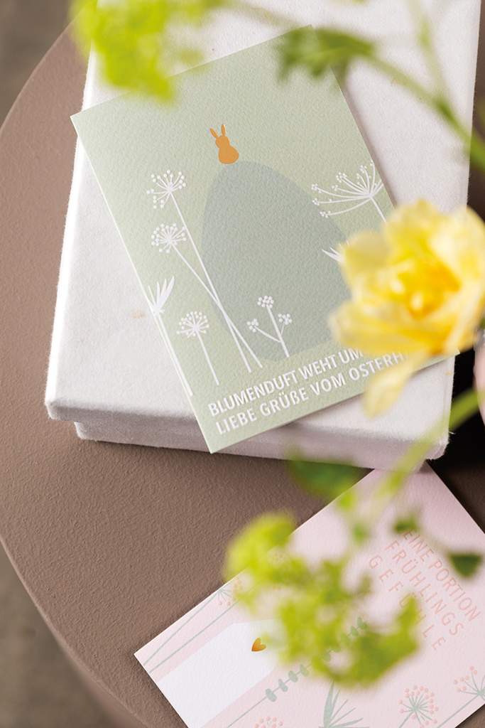 Karte "Blumenduft weht um die Nasen..." - Ostern - 17473 - Räder Design-dquadrat